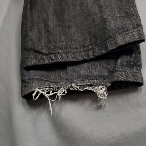 Rocawear Grunge Y2K Baggy Jeans 38 Black Streetwear Skate Wide Leg Denim - Picture 7 of 11